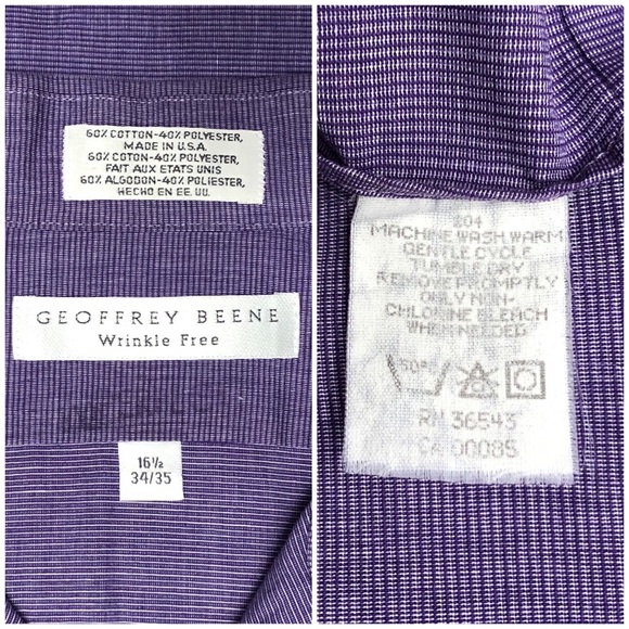 GEOFFREY BEENE Long Sleeve Dress Shirt! - Picture 7 of 7